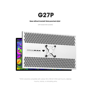 Moniteur LED <span class=keywords><strong>PC</strong></span> KUYCON G27P 27 pouces 5K 60Hz avec connexion <span class=keywords><strong>en</strong></span> une seule ligne, charge inverse, idéal pour le bureau et les étudiants (sans support) - Product Image 1