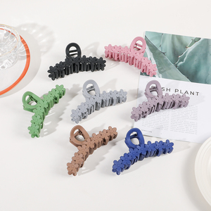 Pinces à cheveux <span class=keywords><strong>extra</strong></span> larges <span class=keywords><strong>color</strong></span>ées coréennes Accessoires pour cheveux pince à cheveux fleur pour filles accessoires - Product Image 1