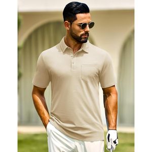 Cotrasen Classic Cotton Pique Golf <b>Shirts</b> for <b>Men</b> XL Size Solid Short Sleeve Summer Casual Collared <b>T</b> <b>Shirt</b> Pocket for Polo Styl - Product Image 3