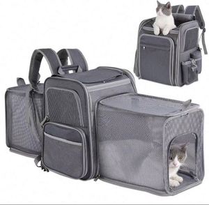 Free Sample Pet Travel Carrier <b>Backpack</b> Soft-Sided Breathable Mesh <b>Cat</b> Carrier <b>Backpack</b> for <b>cat</b>,Dogs Dual Side Expandable to - Product Image 1