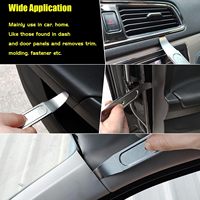 Outil de démontage 4140, barre de démontage pour garnitures, mini barre de démontage de poche, outil de démontage de panneaux de porte, outil de démontage de garnitures intérieures automobiles