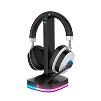 Casque de jeu sans fil avec micro ENC, double connexion 2.4G et faible latence, design supra-auriculaire pour PC, PS4, PS5, XBOX, Switch