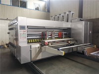 Automatic 1/2/3/4 Flexo Print Slotting Die Cutting Machine Corrugated Pizza Box Making