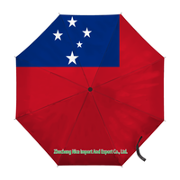 Parapluie pliant avec drapeau de Tuvalu, ouverture et fermeture automatiques, parapluie compact, portable, grand format, pour la protection contre la pluie, résistant au vent