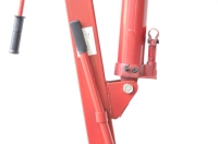 Grúa Hidráulica para Camioneta OEM de 2000 LBS con Cabrestante Manual, Elevador Giratorio de 360 Grados, Grúa de Acero Tipo Davit