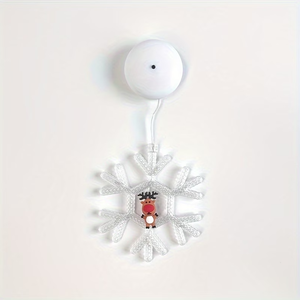 Luces Decorativas de Navidad con Diseño de Santa Claus, Muñeco de Nieve y Copos de Nieve para Ventanas, Paredes Interiores y Balcones, Ideales para Navidad, Halloween y Celebraciones - Product Image 2