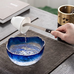 Juego de Utensilios de Té Kung Fu de Latón para la Ceremonia del Té, Seis Caballeros, con Tubo de Almacenamiento para el Té de la Tarde - Product Image 4