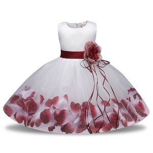 Vendita calda vestito estivo bambino bambina fiore festa di nozze vestito da principessa - Product Image 1