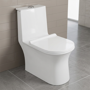 Chaozhou เซรามิกคริสตัลหนึ่งชิ้น, ห้องน้ำติดพื้นห้องน้ำชุดสุขภัณฑ์ - Product Image 5