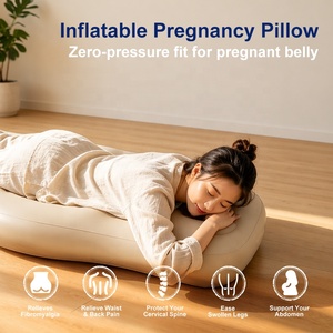Almohada de Maternidad Inflable para Mujeres Embarazadas, Cama de Aire de Cuerpo Completo, Soporte para <span class=keywords><strong>Cabeza</strong></span> y Abdomen, Almohada de <span class=keywords><strong>Embarazo</strong></span> Inflable de PVC Ecológico - Product Image 4