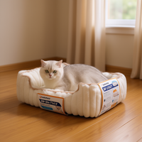 Uf – lit rectangulaire pour chiens et chats, matelas doux, chaud et confortable, pour chats, chiens, petits animaux, utilisation en chambre à coucher