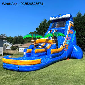Glissière d'eau de château sautant de qualité commerciale de PVC Toboggan aquatique extérieur de partie pour la piscine - Product Image 3
