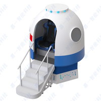 Équipement d'entraînement au vol VR 9D, jeu d'arcade intérieur, simulateurs d'avion et de vaisseaux spatiaux, capsule spatiale en métal, plus de 50 jeux, 300 kg