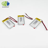 Personnalisé 752535 650mah petite batterie au lithium polymère batterie lipo 3.7V pour montre intelligente