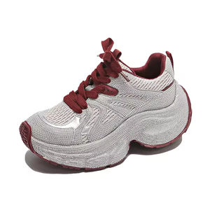 OEM Baskets à semelle <span class=keywords><strong>compensée</strong></span> à talons cachés pour femmes Chaussures de marche décontractées à semelle épaisse pour femmes Baskets tendance Mujer - Product Image 2