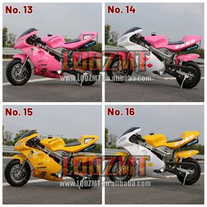 49CC <span class=keywords><strong>50CC</strong></span> 2 Temps Essence Moto Drapeau National <span class=keywords><strong>Noir</strong></span> Rouge Jaune Vert Bleu Orange <span class=keywords><strong>Rose</strong></span> Moto Racing MOTO Pocket Bikes - Product Image 5