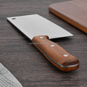 Couteau couperet en acier inoxydable de haute qualité manche en bois d'origine lame épaisse lourde cuisine <span class=keywords><strong>hachoir</strong></span> chinois de boucher - Product Image 3