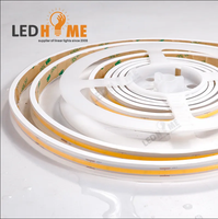 Bandes lumineuses flexibles à intensité variable IP20 12V 24V haute luminosité 2700K blanc chaud piscine jardins COB led bande lumineuse