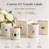 Autocollants personnalisés à transfert UV, étiquettes métalliques 3D en relief avec logo doré, imperméables, pour bougies, boîtes cosmétiques, emballages de luxe, décalcomanies