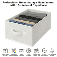 Organisateur de placard pliable pour la maison, séparateur de tiroir, boîte de rangement pour jeans, vente en gros