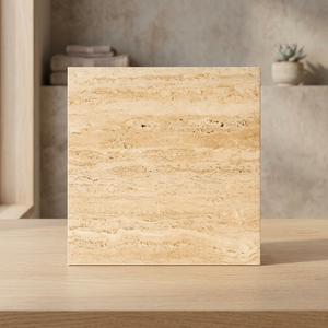 Athena Beige Design 60x60cm Glossy Porcelain Tiles 8mm Full Polished Premium Flooring Interior Glazed Ceramic Design - Product Image 4