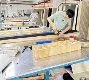 Lusso nordico minimalista pelle bianca finta struttura del <span class=keywords><strong>letto</strong></span> 200x200 quadrato schienale alto europeo legno intagliato buon <span class=keywords><strong>letto</strong></span> imbottito <span class=keywords><strong>letto</strong></span> - Product Image 6