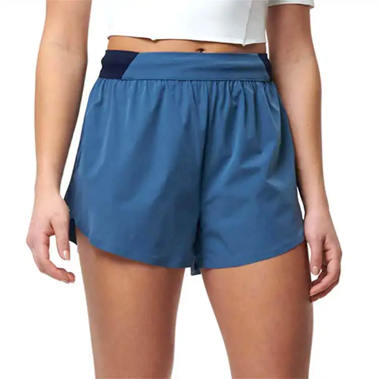 Zomer Custom Blanco Nylon Spandex Boxershorts Dames Sport Jogging Shorts Voor Dames