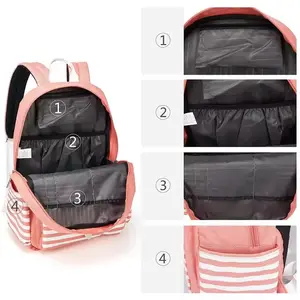 Unisex Multiple Pockets Daily Laptop Backpack Casual Daypack Rucksack College School Bag Travel Girls Sport Backpack