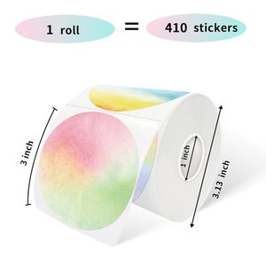 Autocollants adhésifs holographiques de qualité supérieure |   Étiquettes rondes autocollantes pour cadeaux, artisanat et image de marque, entièrement personnalisables - Product Image 3