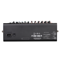 Console de mixage audio professionnelle V1202X 12 canaux, 2 sous-groupeurs, 6 entrées micro, 32 effets DSP, écran TFT 3,2 pouces, interface audio USB MP3