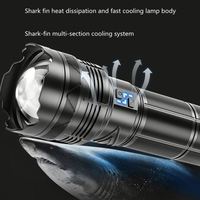 Lampe torche puissante WOSEN pour extérieur, 100W G500-G501, projecteur super lumineux, longue portée, zoom, rechargeable par USB