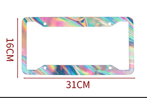 Stainless Steel Car Accessories 2026 Custom Design License Plate <b>Frame</b> for USA - Product Image 2