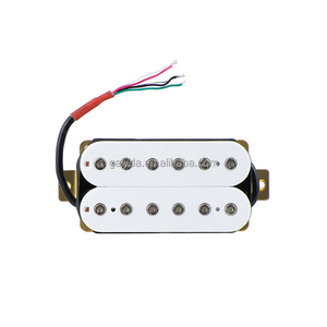 Pastillas de Guitarra Eléctrica Blancas de Alta Gama, Originales, de 4 Núcleos, 50/52MM, Modelo 632, Acabado Mate Plástico, Venta al Por Mayor - Product Image 3