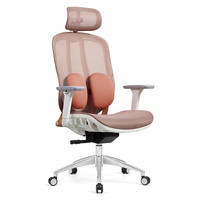 Chaise de bureau ergonomique moderne à dossier haut pivotante en maille intégrale avec accoudoirs 3D et roulettes en PU, vente chaude, usine de Foshan