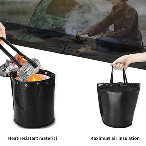 USA Direct Nueva bolsa de transporte de carbón Camping BBQ Carbón ignífugo Bolsa de extinción de incendios Bolsa de mano para llevar semillas de fuego - Product Image 4