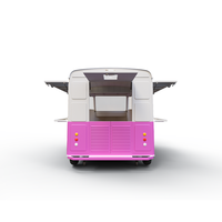 Remolque de Comida Móvil Eléctrico de Chapa Galvanizada, Carritos de Café y Remolques, Camión de Comida Rápida Totalmente Equipado en Venta