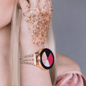 Bracelet en métal diamants pour montre, Samsung Galaxy, 4/5/Classic, <span class=keywords><strong>42mm</strong></span>, 3, 41mm, <span class=keywords><strong>Active</strong></span> 2, 44mm, 40mm, 20mm, bijou à chaîne bling-bling - Product Image 5