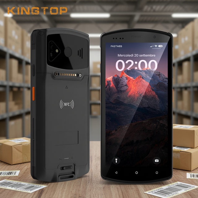 KINGTOP 4G Wireless Handheld PDA with NFC/RFID Reader Rugged Android 12 Data Collector for Asset Tracking and RetailDustproof