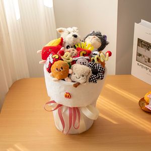 Bouquet di Peluche Personalizzato per la Laurea, Creativo Cane West Highland Terrier Imbottito con <span class=keywords><strong>Fiori</strong></span> per Bambini - Product Image 3