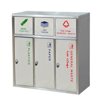 Nouveaux produits 2020, poubelles publicitaires uniques et populaires en acier inoxydable pour les stations de recyclage
