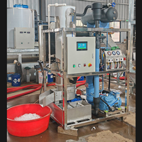 Máquina de Hielo Industrial de 1T, 5T, 10T con Compresor Bristol, Bomba y Motor - Componentes de Alta Calidad