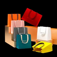 Individuell bedruckte Luxus Bolsa De Regalo De Papel Premium Einkaufstasche Verpackung Geschenk Papiertüte mit Logo Griff