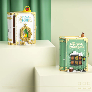 MOC conte de fées ville <span class=keywords><strong>Alice</strong></span> magique princesse Collection affichage <span class=keywords><strong>livre</strong></span> d'histoire bricolage assemblage briques jouets blocs de construction ensembles pour filles - Product Image 6