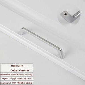 Tiradores de puerta de armario de aleación de Zinc dorado sólido minimalista moderno venta directa de fábrica para tocador de dormitorio de cocina - Product Image 6