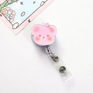 Porte-badge rétractable en plastique avec motif de dessin animé, boucle pour carte d'extension et plaque de travail - Product Image 2