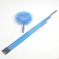 Brosse de nettoyage en toile d'araignée à poignée extensible ESD