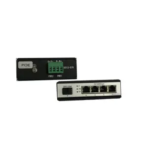 Factory 5 Port 10/100M & Gigabit Unmanaged 52V Ethernet Fiber Switch PoE