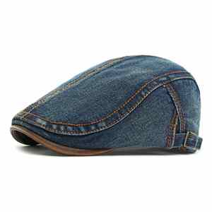 Unisex Adjustable Denim Newsboy Hats Flat Cabbie <b>Berets</b> Cotton Dad Cap Driving <b>Beret</b> Hat for Men Women Gift - Product Image 3