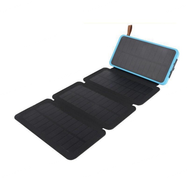 Solar Multifunction Charging Treasure Large Capacity Fast Charge Outdoor Waterproof Portable Charging Powerbank