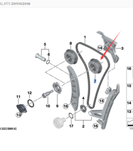 Gir Sproket Camshaft VVT Mesin 11367583818 11367583819 untuk BMW N20 Seri 1 3 4 5 X1 X3 Suku Cadang Pengganti Berkualitas Tinggi - Product Image 6